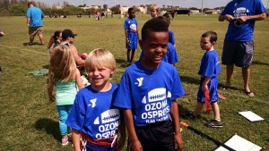 (L to R): My sons; Lynden and Yosef before a flag football game (March 2015)