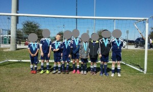 Lynden (Age 8) with his soccer team - Auburndale, FL